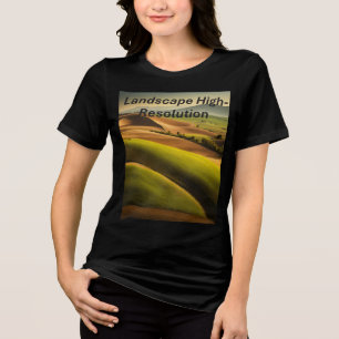 Bella+Canvas Camiseta Tri-Blend Feminina – Minimal