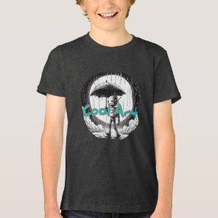 Bella+Canvas Camiseta Tri-blend Juvenil, Preto Sól