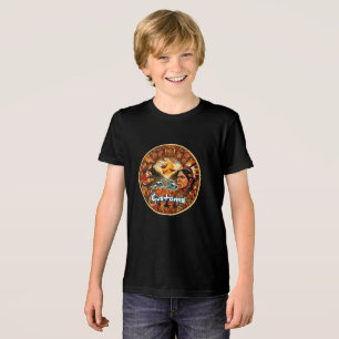 Bella+Canvas Camiseta Tri-blend Juvenil, Preto Sól