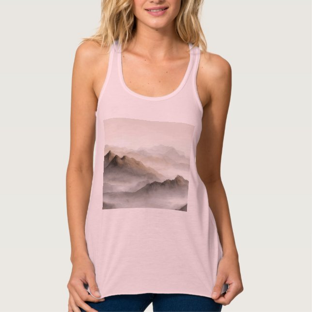 Bella+Canvas Flowy Racerback Tank Top (Frente)