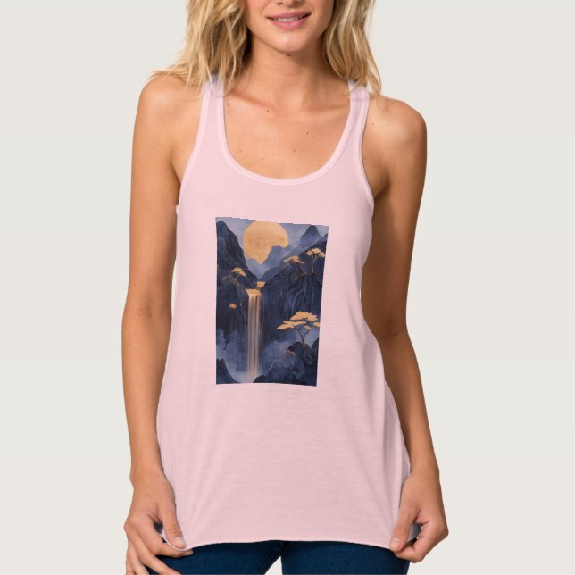 Bella+Canvas Flowy Racerback Tank Top (Frente)