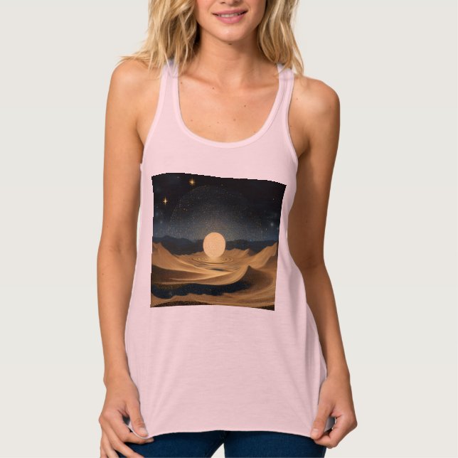 Bella+Canvas Flowy Racerback Tank Top (Frente)