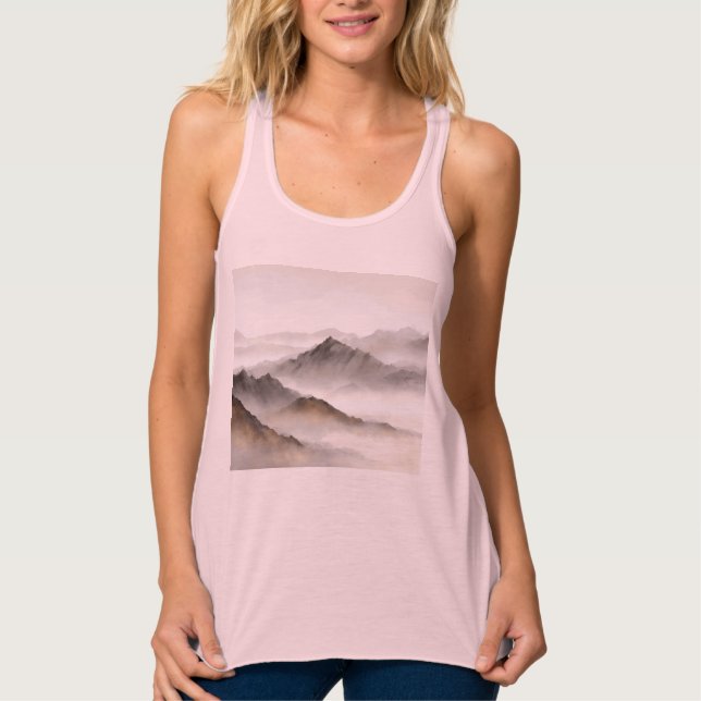 Bella+Canvas Flowy Racerback Tank Top (Frente)