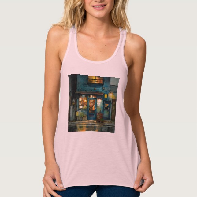 Bella+Canvas Flowy Racerback Tank Top (Frente)