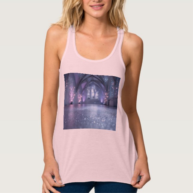 Bella+Canvas Flowy Racerback Tank Top (Frente)