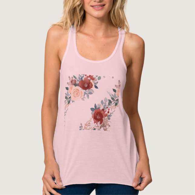 Bella+Canvas Flowy Racerback Tank Top (Frente)