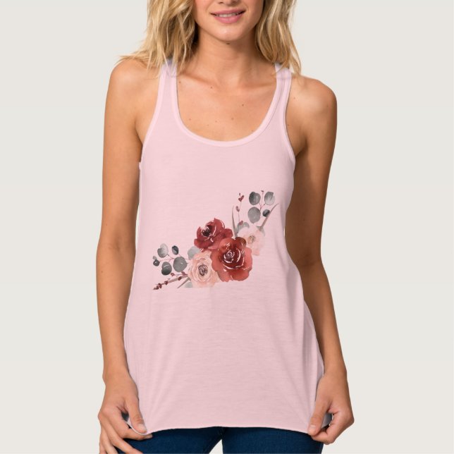 Bella+Canvas Flowy Racerback Tank Top (Frente)