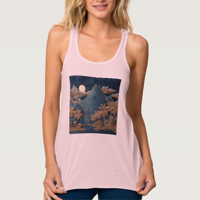 Bella+Canvas Flowy Racerback Tank Top (Frente)