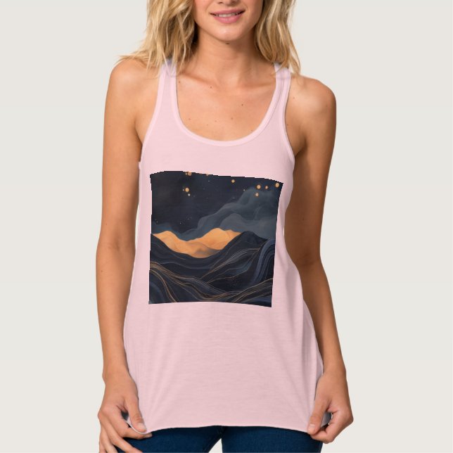  Bella+Canvas Flowy Racerback Tank Top (Frente)