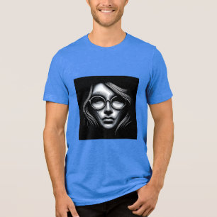 Bella+Canvas T-Shirt Tri-blend, Preto Sólido Tribl