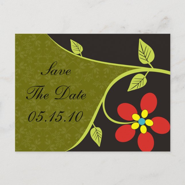 Bella Flora Salva Os Cartões Postais De Data (Frente)