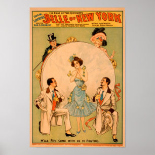 "Belle do poster do teatro musical de New York"