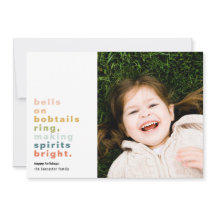 Bells no Cartão com fotos de Bobtails Holiday
