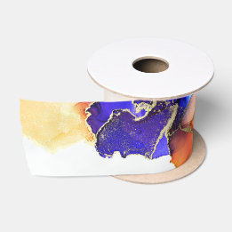 Belo Abstrato de laranja Dourado azul