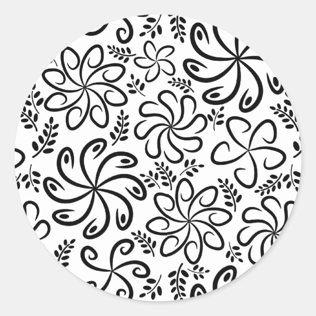 Belo adesivo preto e branco (Frente)