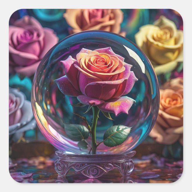 Belo adesivo quadrado. (Frente)