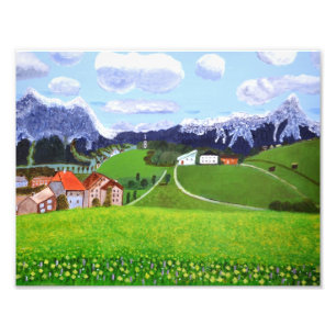 Belo alargamento de fotos na Noruega