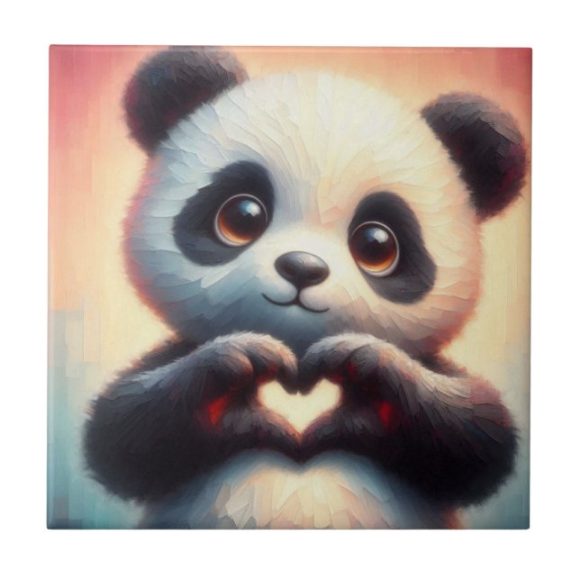 Belo Amor Coração Panda (Frente)