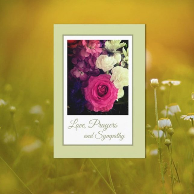 Belo amor, orações e Cartão de condolências (Criador carregado)