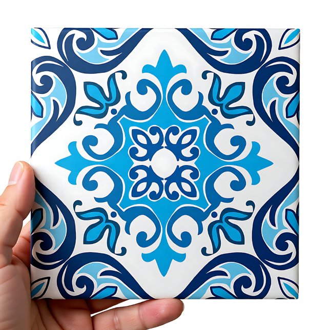 💙 🤍 Belo azul - Azulejos X brancos, Cerâmica T (💙🤍 Beautiful blue - white Azulejos X, Ceramic T Ceramic Tile)