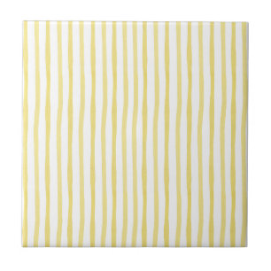 Belo azulejo branco-amarelo listras bonitinhas des