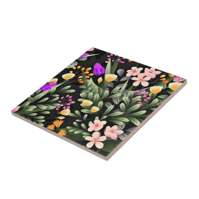 Belo Azulejo de flores cerâmicas (Lateral)