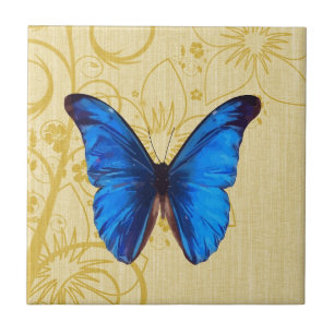 Belo Blue Butterfly Vintage art