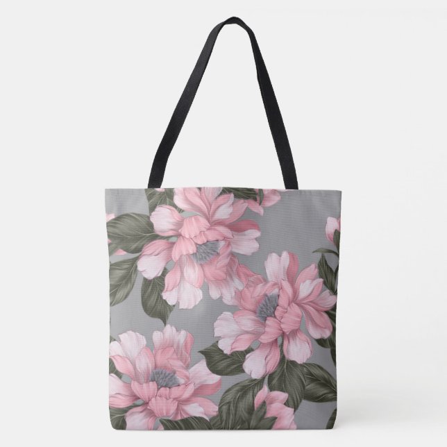 Belo Bolsa de Moda Floral de Aquarela (Frente)