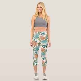 Belo Borboleta Impressa Legging