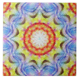 Belo Brilho Azulejo Mosaico Flor Sol