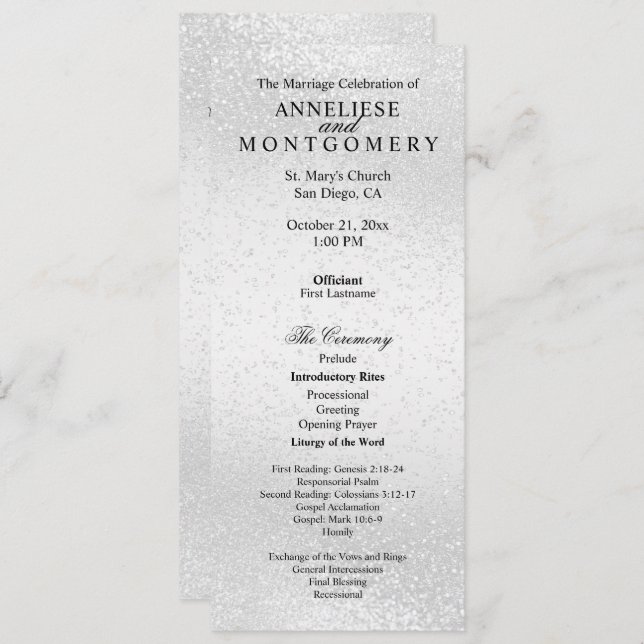 Belo brilho branco - Programa (Frente/Verso)