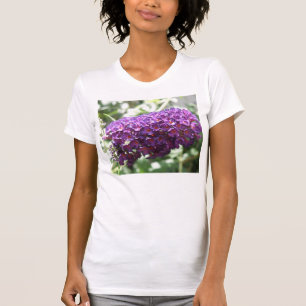 Belo Buda Púrpura Branca Camisa T Camisa