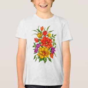 Belo Buquê De Flores Em Aquarela-34123
