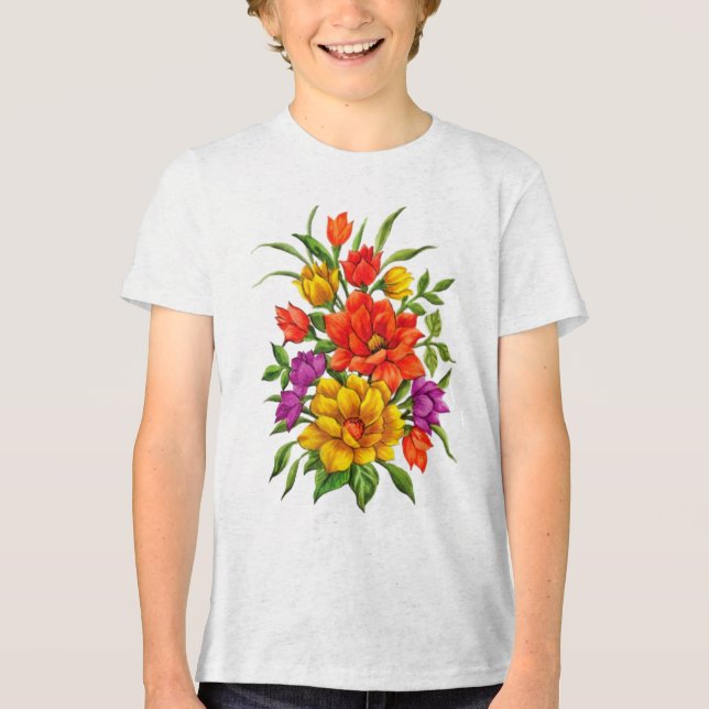 Belo Buquê De Flores Em Aquarela-34123 (Frente)
