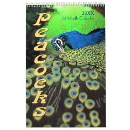 Belo Calendário de Peacocks 2021