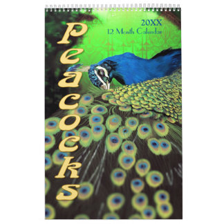Belo Calendário de Peacocks 2021