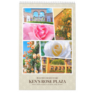 Belo Calendário do Jardim Rosa カ レ ン ダ