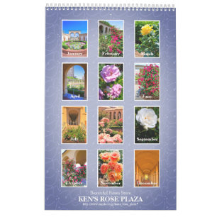 Belo Calendário do Jardim Rosa カ レ ン ダ