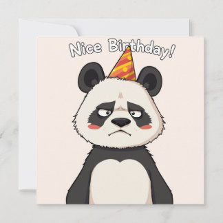 Belo Cartão de Aniversário - Edição Panda