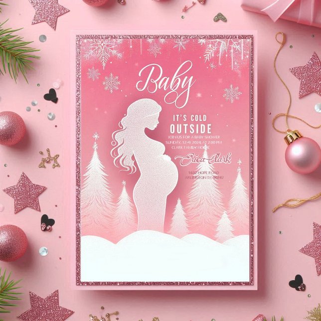 Belo cartão de anúncio de convite para Chás de fra (Criador carregado)