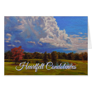 Belo Cartão de condolências de Recordação