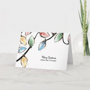 Belo Cartão de Design de Natal de Watercolor