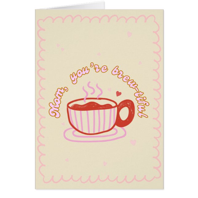 Belo cartão de dia da mãe (Frente)