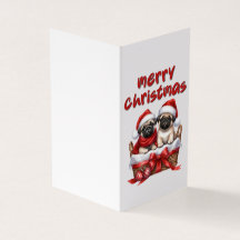 Belo Cartão de Natal De Cachorro