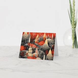 Belo Cartão de Natal Retro