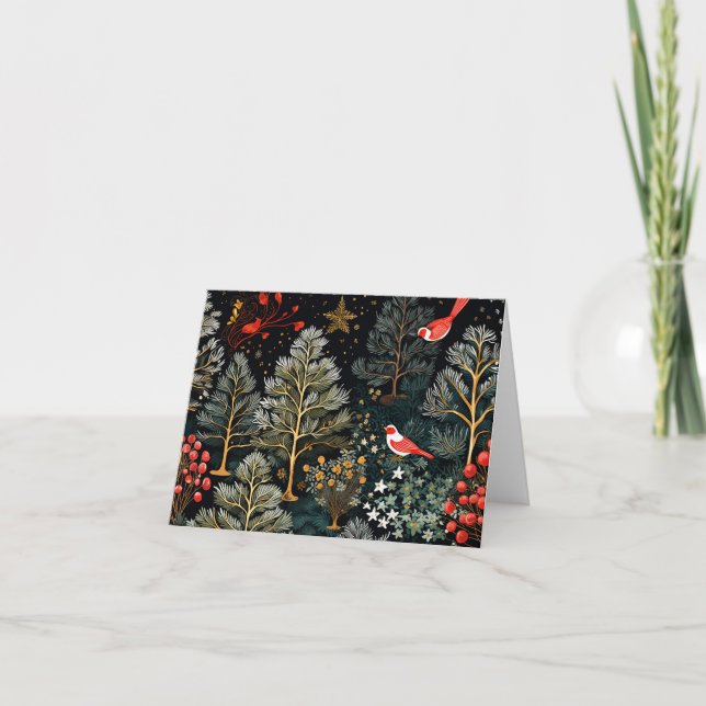 Belo Cartão de Natal Retro (Frente)