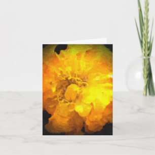 Belo cartão de Parabéns de Flor Amarelo