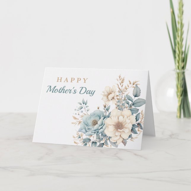 Belo Cartão de Saudação de Dia de as mães das Flor (Frente)