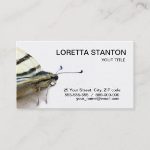 Belo cartão de visita de borboleta