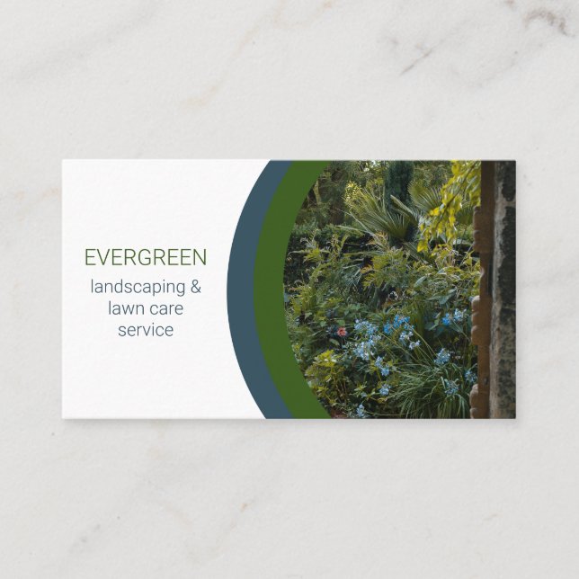 Belo Cartão de visita de Fotografia Paisagista (Frente)